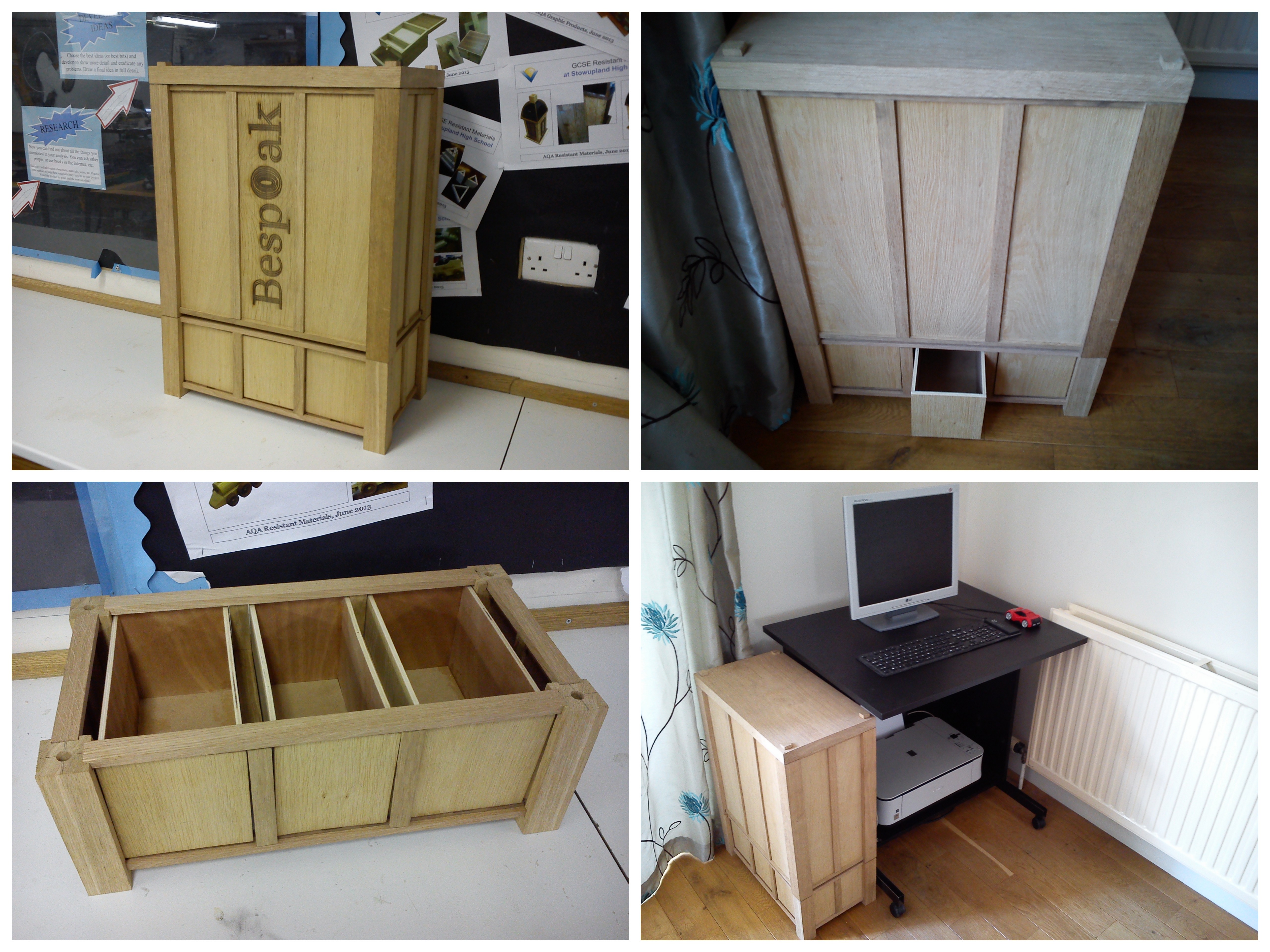 Pictures of my A2 Product Design Wooden Desktop Computer Case